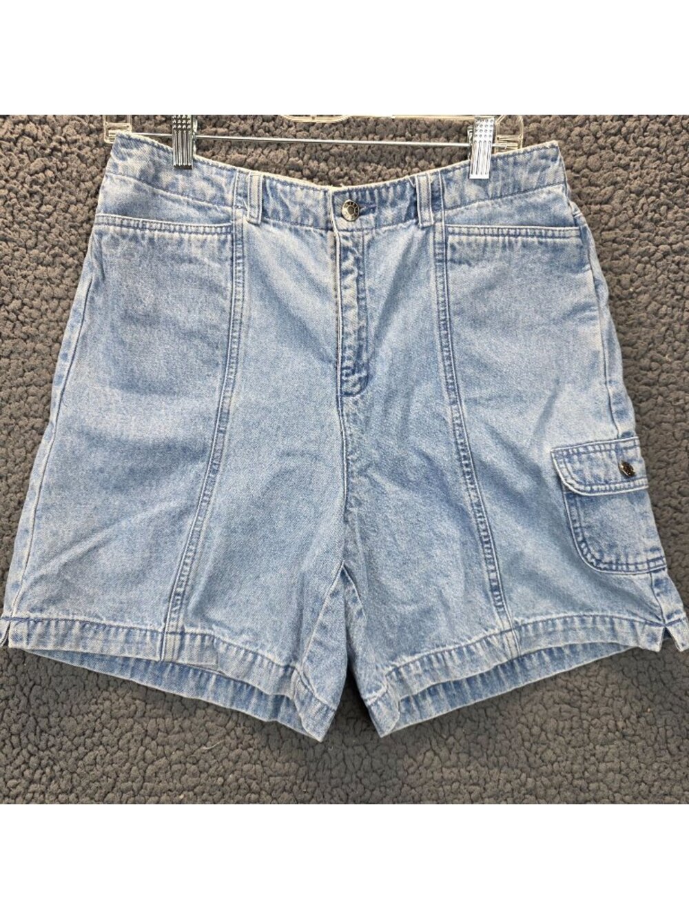 Denim Shorts 10 Light Blue High Rise Festival Casual Concert Resort Y2K Summer